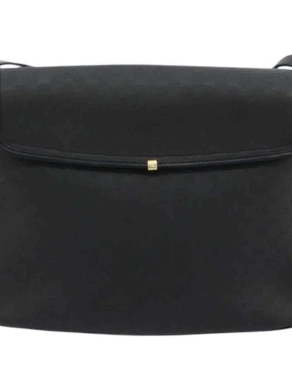 GUCCI Micro GG Supreme Shoulder Bag PVC Black Gold 001 256 1044 Auth 180209